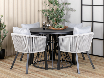 Venture Home Virya Matstolar 2-Pack Svart Utomhus