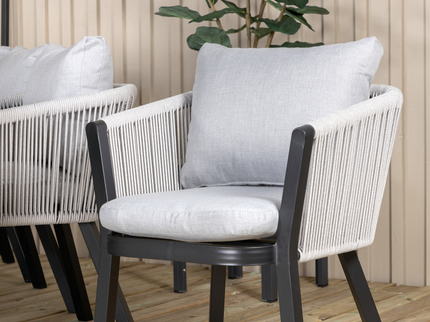 Venture Home Virya Matstolar 2-Pack Svart Utomhus