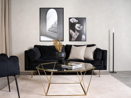Furniture Fashion Österlen Soffbord 45 x 100 x 100 Guld