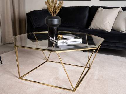 Furniture Fashion Österlen Soffbord 45 x 100 x 100 Guld
