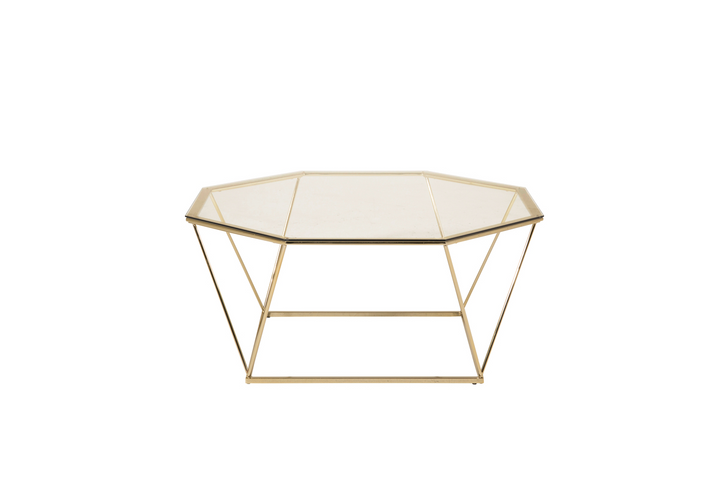 Furniture Fashion Österlen Soffbord 45 x 100 x 100 Guld