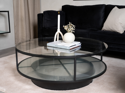 Furniture Fashion Falsterbo Soffbord Ø100 Svart