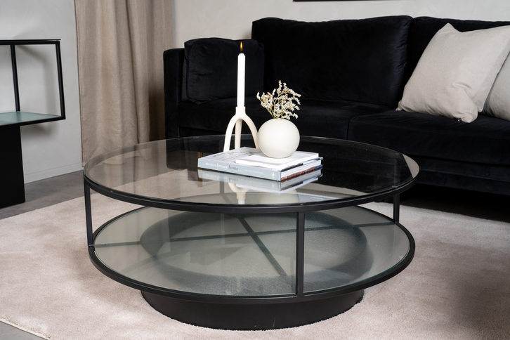 Furniture Fashion Falsterbo Soffbord Ø100 Svart
