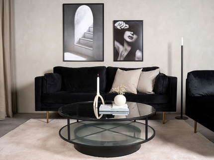Furniture Fashion Falsterbo Soffbord Ø100 Svart