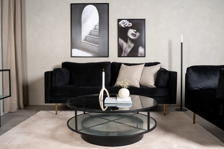 Furniture Fashion Falsterbo Soffbord Ø100 Svart