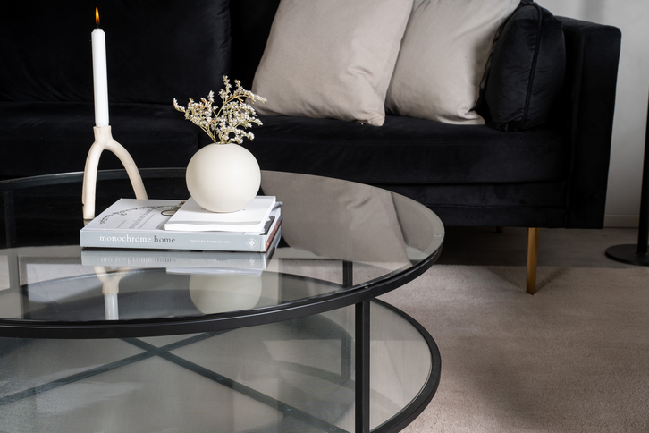 Furniture Fashion Falsterbo Soffbord Ø100 Svart