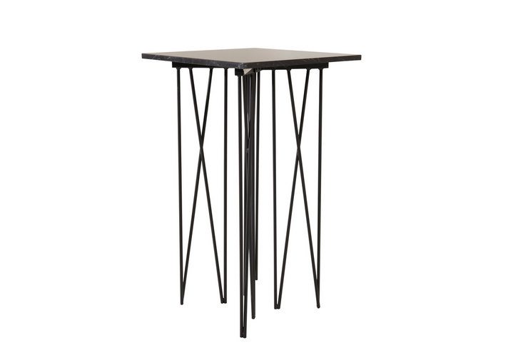 Furniture Fashion Stone Sidobord 65 x 40 x 40 Svart
