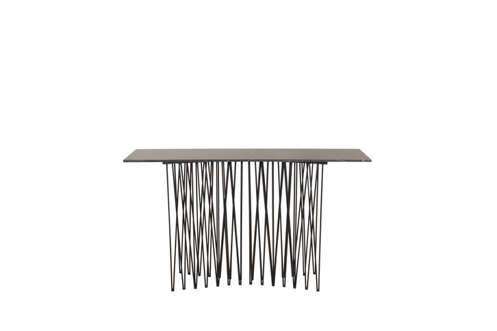 Furniture Fashion Stone Sidobord 74 x 130 x 37 Svart