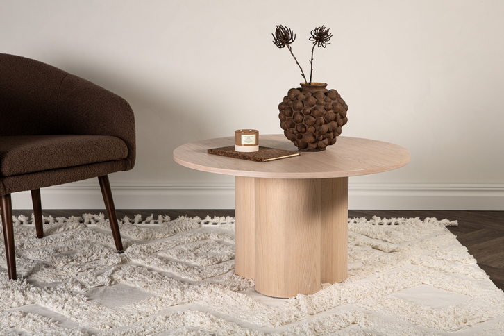 Venture Home Olivia Soffbord Ø80 Vittvätt