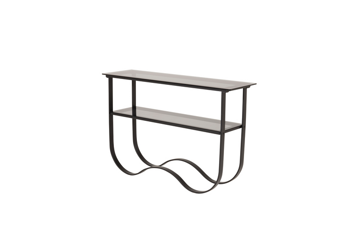 Furniture Fashion Wavy Sidobord 76 x 117 x 33,5 Svart