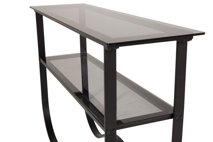 Furniture Fashion Wavy Sidobord 76 x 117 x 33,5 Svart