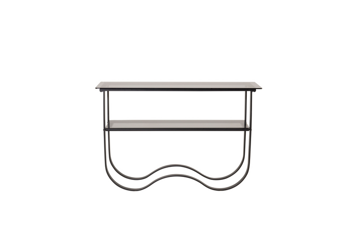 Furniture Fashion Wavy Sidobord 76 x 117 x 33,5 Svart