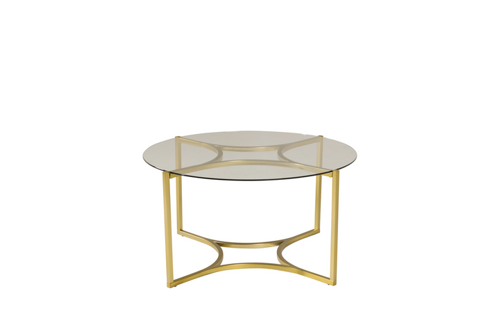 Furniture Fashion Kivik Soffbord Ø90 Guld