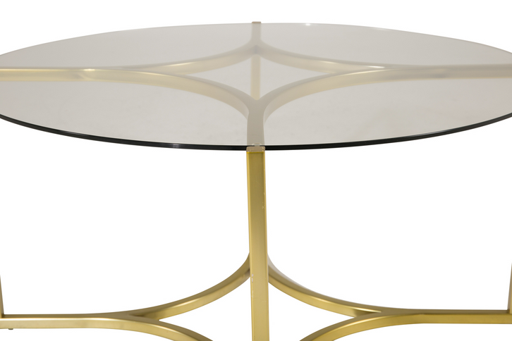 Furniture Fashion Kivik Soffbord Ø90 Guld