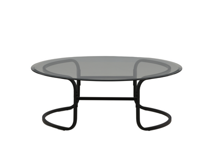 Furniture Fashion Lomma Soffbord Ø110 Svart
