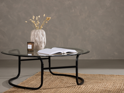 Furniture Fashion Lomma Soffbord Ø110 Svart