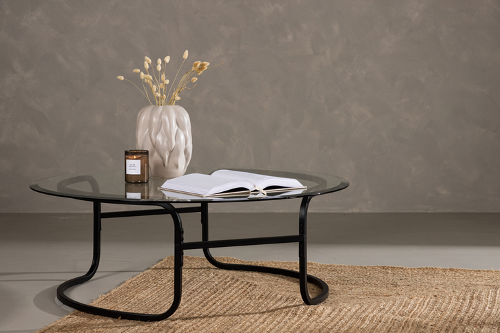 Furniture Fashion Lomma Soffbord Ø110 Svart