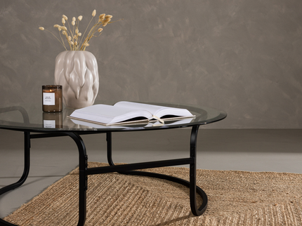 Furniture Fashion Lomma Soffbord Ø110 Svart