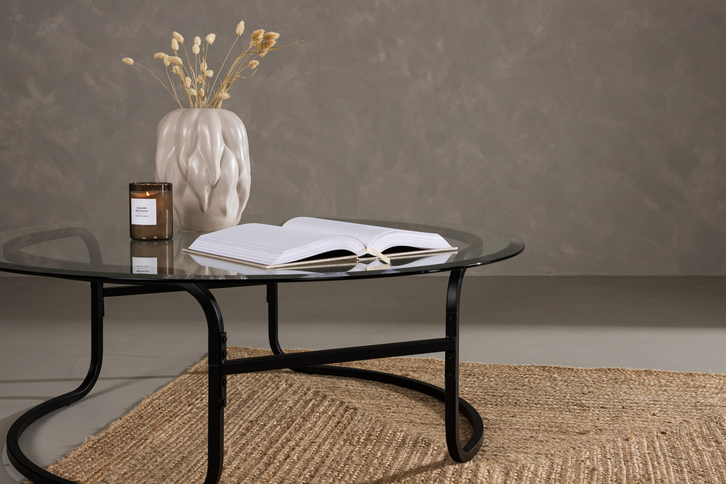 Furniture Fashion Lomma Soffbord Ø110 Svart
