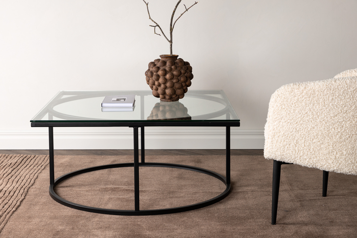 Furniture Fashion Skanör Soffbord 90 x 90 Svart