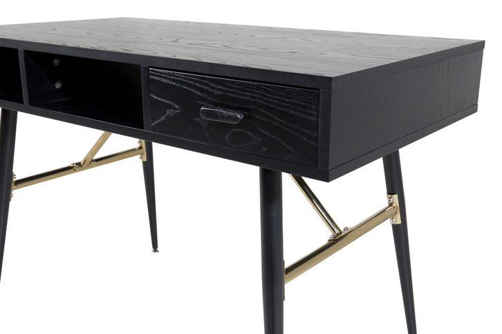 Venture Home Gold Skrivbord 60 x 110 Svart