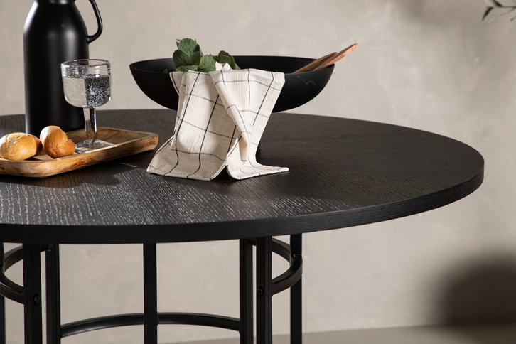 Furniture Fashion Copenhagen Runt Matbord Ø115 Svart