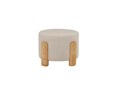 Venture Home Coffey Ottoman Ø50 ⌀50 Vit