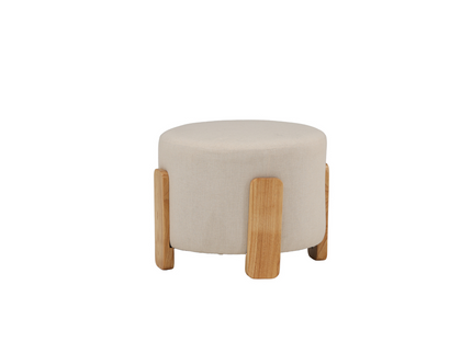 Venture Home Coffey Ottoman Ø50 ⌀50 Vit