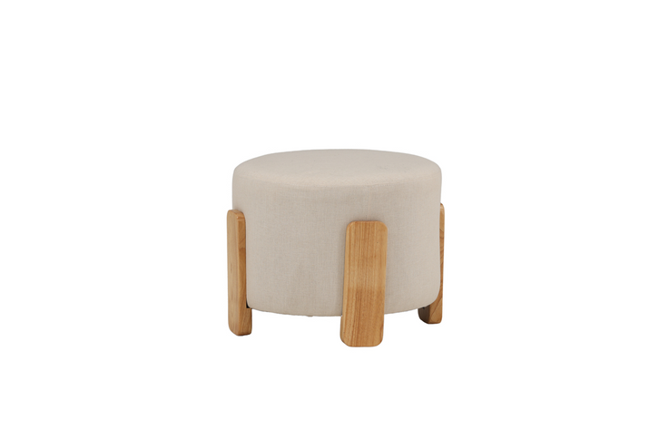 Venture Home Coffey Ottoman Ø50 ⌀50 Vit