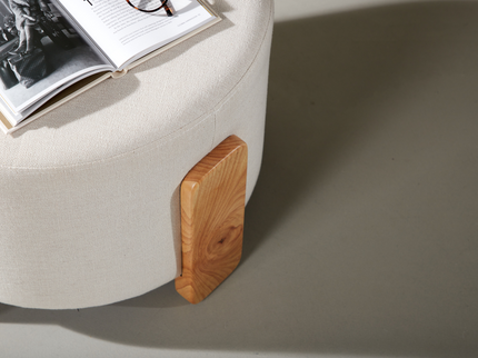 Venture Home Coffey Ottoman Ø50 ⌀50 Vit