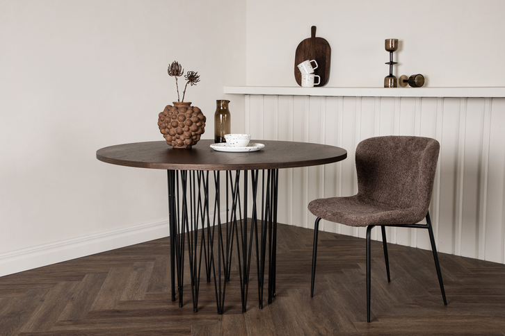 Furniture Fashion Stone Runt Matbord Ø120 Mocka