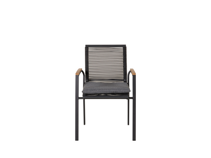 Venture Home Dallas Matstolar 2-Pack Svart Utomhus