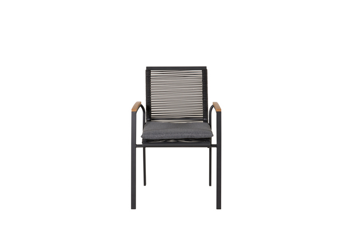 Venture Home Dallas Matstolar 2-Pack Svart Utomhus