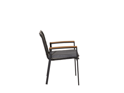 Venture Home Dallas Matstolar 2-Pack Svart Utomhus