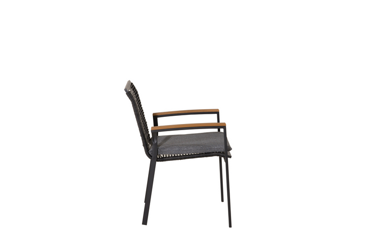 Venture Home Dallas Matstolar 2-Pack Svart Utomhus