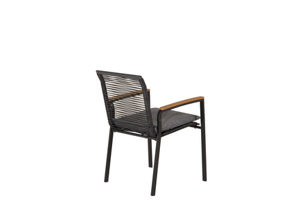 Venture Home Dallas Matstolar 2-Pack Svart Utomhus