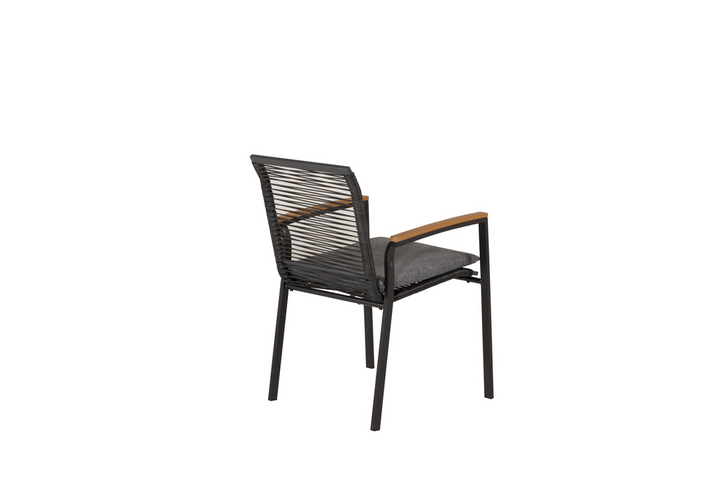 Venture Home Dallas Matstolar 2-Pack Svart Utomhus