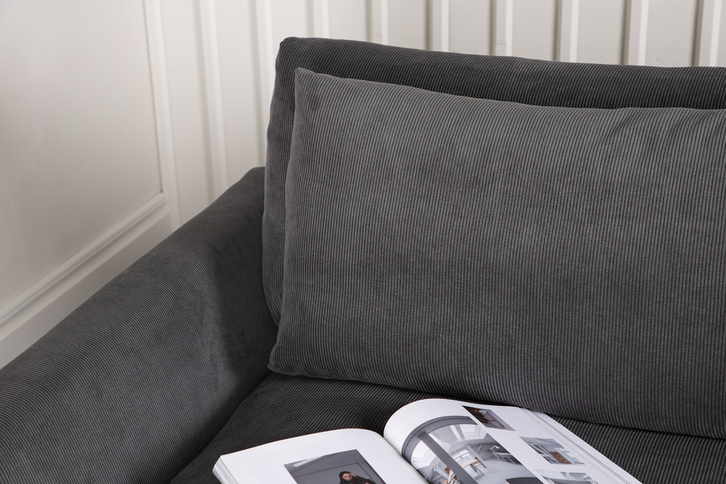 Venture Home Durham 3-Sits Soffa Mörkgrå