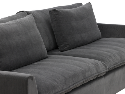 Venture Home Durham 3-Sits Soffa Mörkgrå