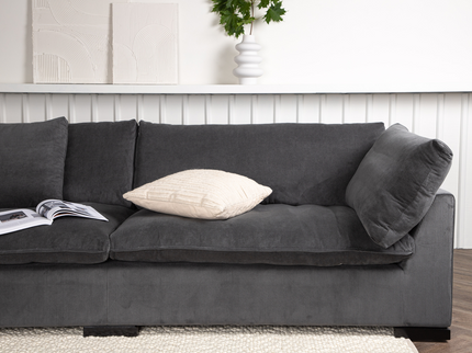 Venture Home Durham 3-Sits Soffa Mörkgrå