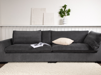Venture Home Durham 3-Sits Soffa Mörkgrå