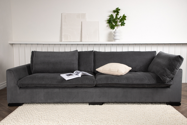 Venture Home Durham 3-Sits Soffa Mörkgrå