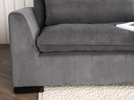 Venture Home Durham 3-Sits Soffa Mörkgrå