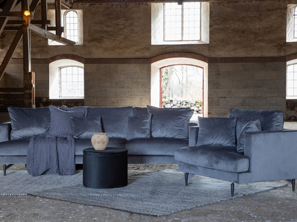 Venture Home Sofia 3-Sits Soffa Mörkgrå
