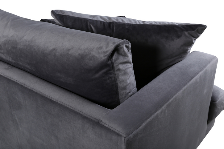Venture Home Sofia 3-Sits Soffa Mörkgrå