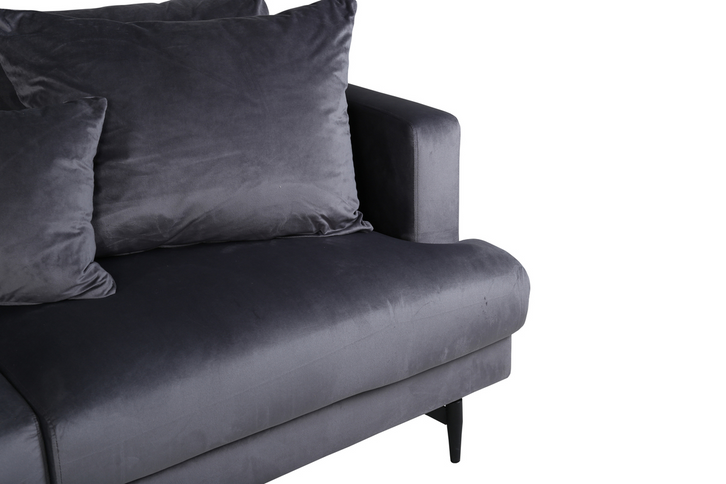 Venture Home Sofia 3-Sits Soffa Mörkgrå