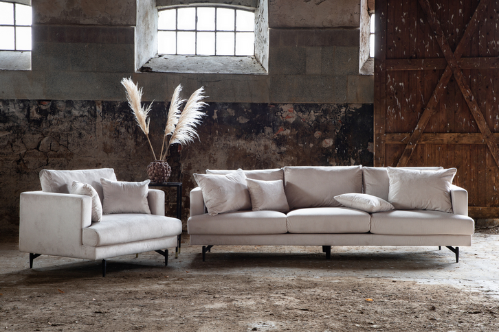 Venture Home Sofia 3-Sits Soffa Beige