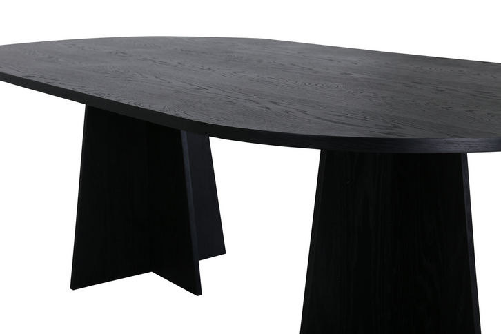 Venture Home Bootcut Ovalt Matbord 115 x 230 Svart