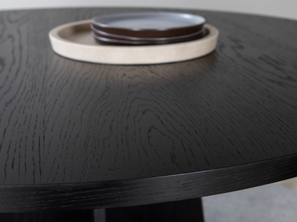 Venture Home Bootcut Runt Matbord Ø110 Svart