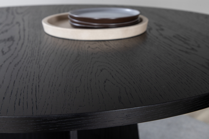 Venture Home Bootcut Runt Matbord Ø110 Svart